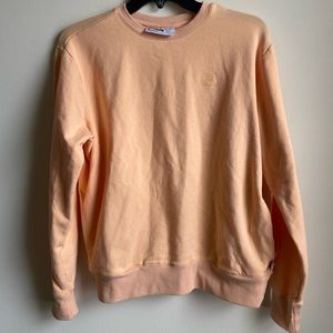 FILA Women's Peach Quartz Orange Sweatshirt Size Small Pockets